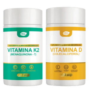 Vitamina K2 + Vitamina D – Suporte Completo para Ossos Coração e Imunidade
