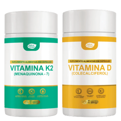Vitamina K2 + Vitamina D – Suporte Completo para Ossos Coração e Imunidade